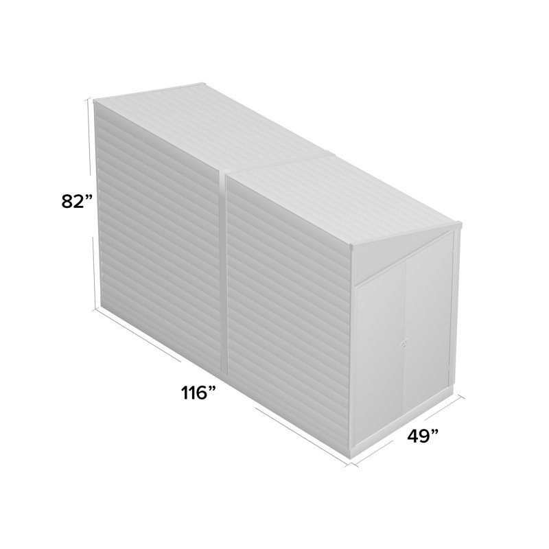 arrow yardsaver outdoor storage sheds - 4' x 10'